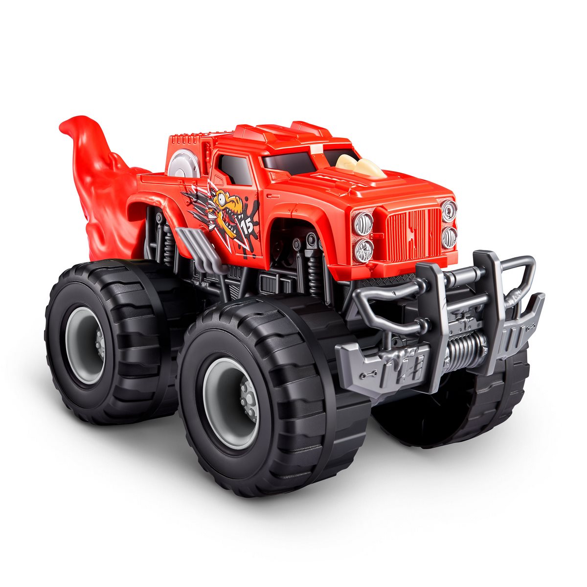 Rueda Sorpresa Con Playset Monster Truck Zuru - Rojo